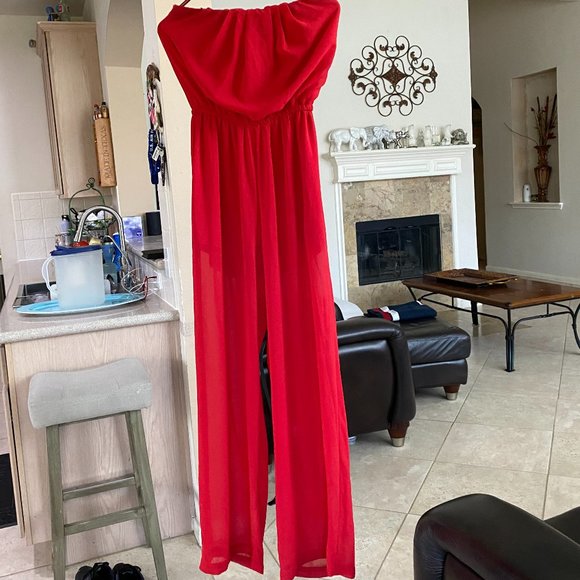 IRIS LOS ANGELES ROMPER color red - Picture 6 of 14